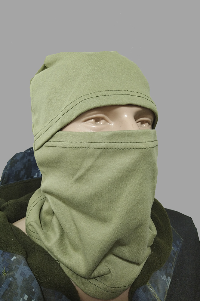 балаклава олива трикотаж Балаклава олива