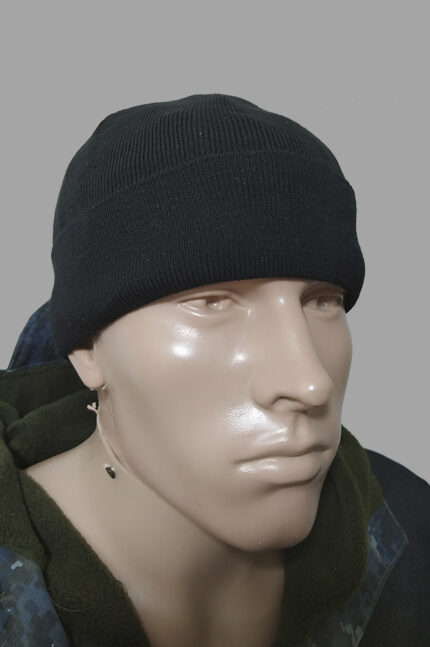 Шапка зимняя чёрная